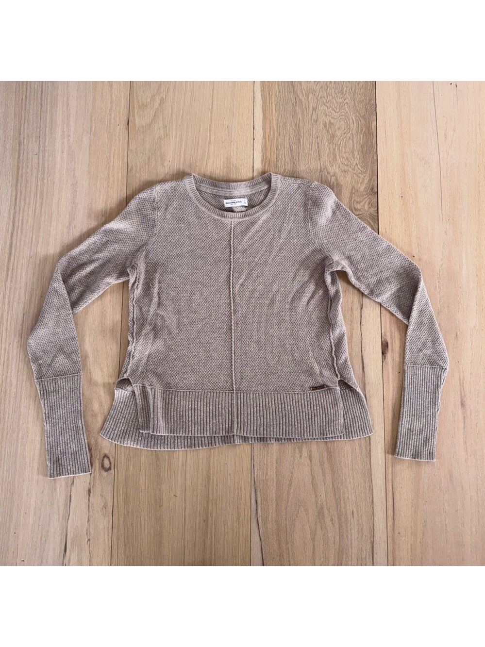 Abercrombie & Fitch Sweater Light Brown Size Small